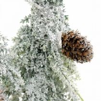 Havas fenyők, Adventi dekoráció, téli erdő 16,5cm H28cm
