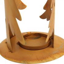 tételeket Lámpás karácsonyfák, patinás fémdísz, karácsonyi H46cm SZ25,5cm