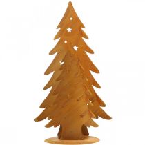 tételeket Lámpás karácsonyfák, patinás fémdísz, karácsonyi H46cm SZ25,5cm