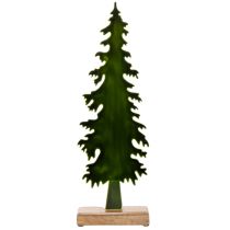 tételeket Dekoratív karácsonyfa fa talapzaton, asztaldísz, karácsony, 46cm
