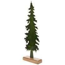 tételeket Dekoratív karácsonyfa fa talapzaton, asztaldísz, karácsony, 46cm