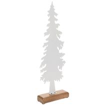 tételeket Dekoratív karácsonyfa fa talapzaton, asztaldísz, karácsony, 46cm