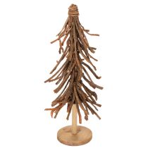 tételeket Fűzfaágakból készült karácsonyfa fa talapzaton, 48 cm