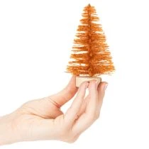 tételeket Miniatűr mű karácsonyfa asztaldísznek, 12 cm, 6 darab