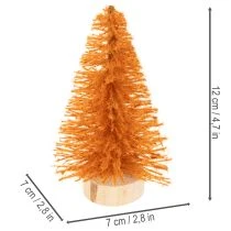 tételeket Miniatűr mű karácsonyfa asztaldísznek, 12 cm, 6 darab