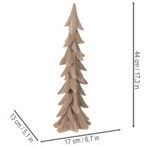 tételeket Kis, pelyhesített díszes karácsonyfa, asztaldísz, 44 cm