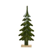 Karácsonyfa fadísz fényes zöld 22,5x5x50cm