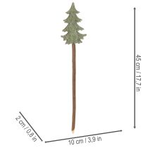 tételeket Dekoratív karácsonyfa pálcán, ültetőkbe és magas kompozíciókba, 45 cm, 6 darab