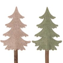 tételeket Dekoratív karácsonyfa pálcán, ültetőkbe és magas kompozíciókba, 45 cm, 6 darab