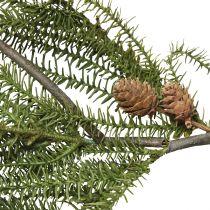 tételeket Műfenyő füzér tobozokkal, 165cm, karácsonyi dekoráció