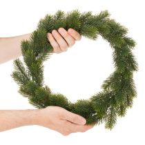 tételeket Műfenyő zöld koszorú ajtódísznek, 35cm