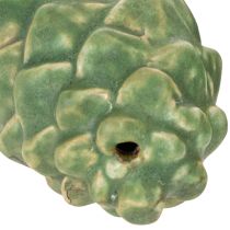 tételeket Kerámia fenyőtoboz dekoráció, asztaldísz, őszi, 14cm, 3 darab