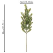 tételeket Műfenyőág, díszág, műfenyő karácsonyfadíszként, 65cm, 3 darab