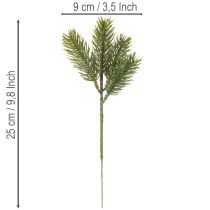 tételeket Műfenyő ág téli dekorációhoz, 25 cm, 24 darab
