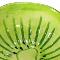 tételeket Kiwi motívumos kerámia tál, nyári dekoráció tapasok és snackek stílusos tálalásához, 30 cm