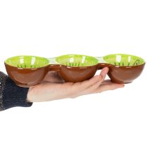 tételeket Kiwi motívumos kerámia tál, nyári dekoráció tapasok és snackek stílusos tálalásához, 30 cm