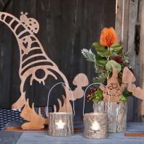 tételeket Akasztható teamécses tartó Fa 7,5cm 2db