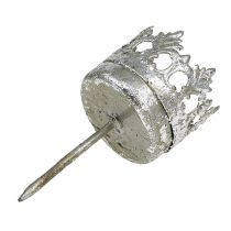 tételeket Ezüst mécsestartó, felragasztható, Ø4cm, M9.5cm, 4db