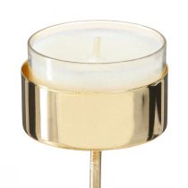 tételeket Gyertyatartó fém arany bedugásához H9cm 8 db