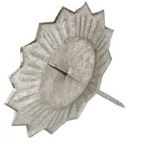 tételeket Gyertyatartó oszlopos gyertyák behelyezéséhez ezüst Ø11cm 4db