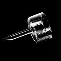 tételeket Teagyertyatartó üveg teamécses-dugó átlátszó Ø4,5cm H8cm 8 db