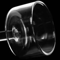 tételeket Tealámpa tartó üveg tealámpa csatlakozó átlátszó Ø4,5cm H8cm 8 db