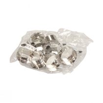 tételeket Gyertyatartó adventi koszorú ragasztásához ezüst Ø4cm 8 db