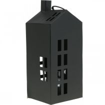Lámpás ház, könnyűház fém fekete Ø4,4cm H22cm