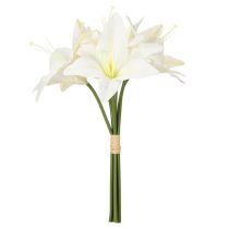 tételeket Műfehér tigrisliliom vázákba és kompozíciókba, 29 cm-es csokor, 6 db-os