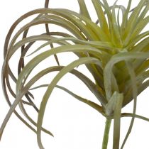 Tillandsia mesterséges ragadható zöld-lila műnövény 13cm
