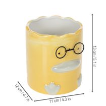 tételeket Hengeres Dekoratív Kerámia Kacsa Váza Stílusos Otthonba, 13 cm, 2 Darab