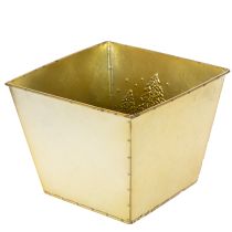 tételeket Fém virágtartó csillogó fenyő motívummal, 18 cm