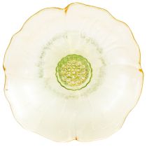 tételeket Dekoratív üvegtányér talppal, virágmintával, ideális ünnepi tálaláshoz, 15 cm
