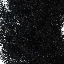 tételeket Elegáns szárazvirág koszorú, fekete metál Lepidium, Ø33cm – Modern fali koszorú, asztaldísz, ajtókoszorú