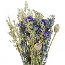 Szárított virágcsokor Réti virágcsokor kék H50cm 100g