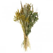 tételeket Szárított virág barkácskészlet kreatív csokrokhoz és dekoratív koszorúkhoz, sárga, 60 cm – Természetes termék