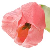tételeket Kiváló minőségű tulipánvirág, élethű másolatként asztali vázákba, 21 cm, 6 darab