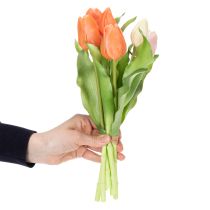 tételeket Műtulipánok tavaszi dekorációhoz, nappaliba és konyhába, élethű megjelenéssel, 30 cm, 7 darab