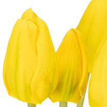 tételeket Műtulipán virágok valósághű tavaszi dekorációként nappaliba vagy irodába, 40 cm, 7 darab
