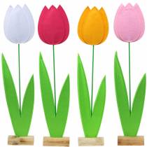 Nemez virágos tulipán Különböző színekben H88cm