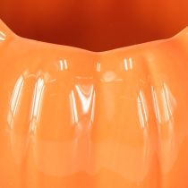 tételeket Ültetvény kerámia tök kaspó narancssárga Ø9.5cm M6.5cm 4 db