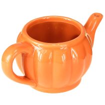 tételeket Kerámia kaspó/teáskanna, narancssárga vegyes, 15×9×6,5cm, 2 darab