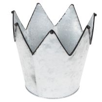 tételeket Virágtartó korona fém díszes cink Ø21.5/19.5/17cm 3 db-os szett