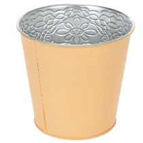 tételeket Fém virágtartó, pasztell narancssárga, Ø13.5cm M12.5cm