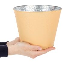 tételeket Fém virágtartó, pasztell narancssárga, Ø20cm M16cm