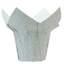 tételeket Ültetőpapír pontozott ajándékcsomagoló virágok Ø9cm H16cm 8 db