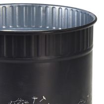 tételeket Pitypang virágcserép, fekete, Ø9,5cm, M11cm