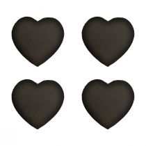 tételeket Valentin napi pala szív dekoratív szív fekete W16cm 4db