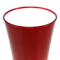 tételeket Váza „Fizzy” Ø13,5cm H20cm piros, 1db
