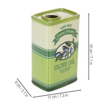 tételeket Olívaolaj váza, kerámia, ideális konyhai dekorációnak és mediterrán asztalnak, 18 cm